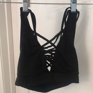 Strappy Black Zella Sports Bra